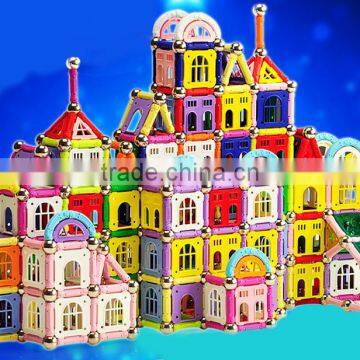 2016 well sale colorful box complex brain exercise Magnetic Building Block Brick Toys