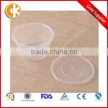 Round Plastic PP Food Containers with Clear Lid