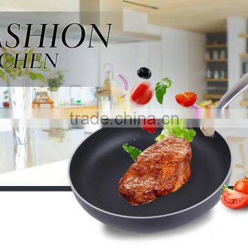 Aluminum Cut Rim Sanded Outside Non-stick Round Gas Frying Pan photo-6