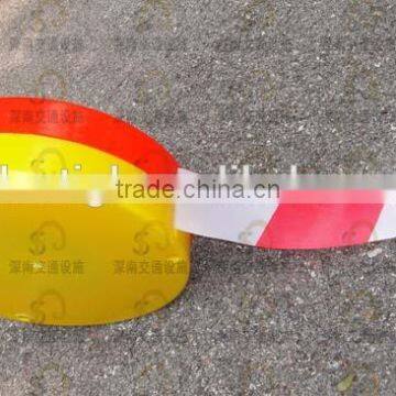 reflective plastic warning tape red and white strip