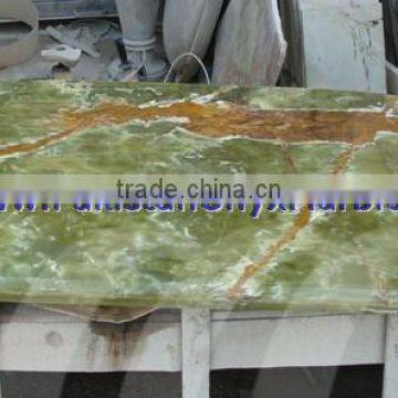 NATURAL COLOR DARK GREEN ONYX TABLE TOPS COLLECTION
