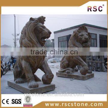 High quality granite lion animals carving stone