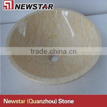 sunny beige marble vessel