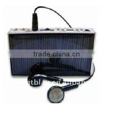 solar charger with radio