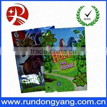 Attractive small printing candy bag with tear notch for kids