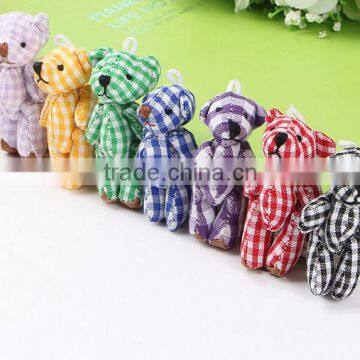 Plaid Cloth Doll Bear Joint DIY Tactic Lattice Bear DIY Handmade Plush Toys photo-6