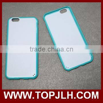 White PC Case With TPU Edge uv Printing Phone Case for Iphone 6