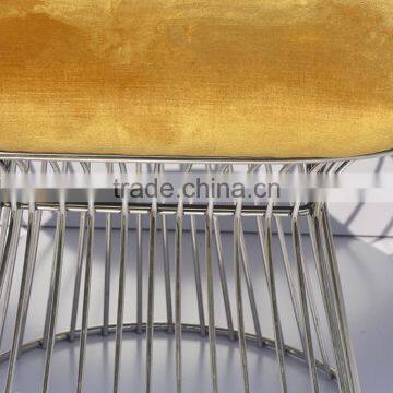 OEM Metal Chair Frames Hot Sale Beauty Dining Room Metal Wire Chair photo-4