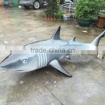 Fiberglass shark statue figurine