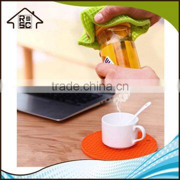 NBRSC Silicone Heat Resistant Mat Pot Holder Mat Trivet Multi-purpose Round photo-2