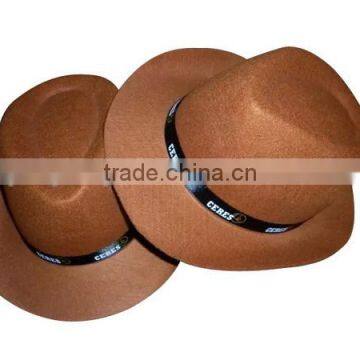 Hot Sale Black Custom Floppy Wool Fabric Material Bowler Fedora Hat With Ribbon for Party Events on Sale Made in China photo-4