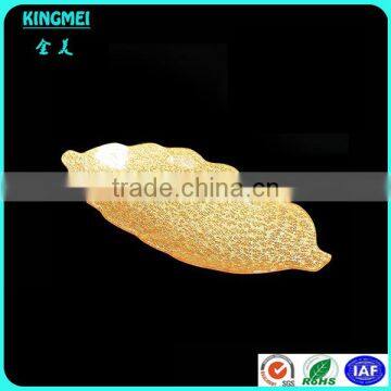 Luxury Round Acrylic Tray Sets Wholesale, Golden Fruit Trays For Wedding photo-3