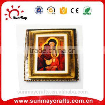 Custom cheap ceramic Holy family souvenir plates for sale