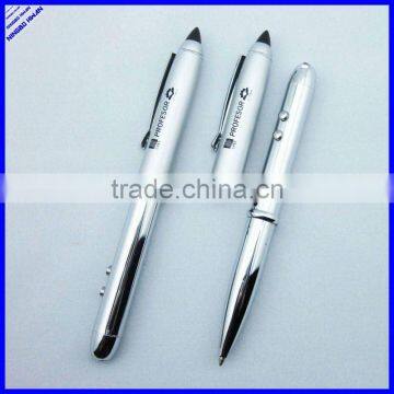 High quality 2 in 1 metal promotional laser point pen with flashlight