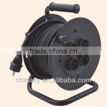 electric extension cable reel with socket outlet switch European standard
