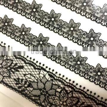 Black Embroidery Lace Rub-ons Transfer, Glitter Rub-on Transfer Sticker, Elegant Lace Transfer Sticker photo-5