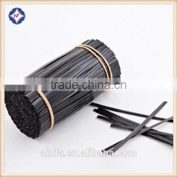 PE plastic coated single metal wire twist tie for food or gift packing