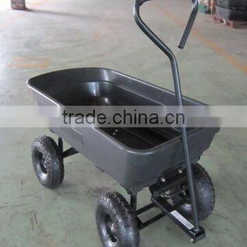 75L Four Wheel Plastic Tray Garden Dupm Cart TC2145 photo-3