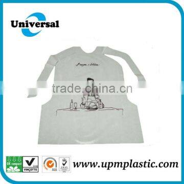 printed disposable plastic bibs