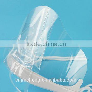 Imported Material Double-face Anti Fog Fashional Transparent Clear Plastic Face Mask for Food Service photo-3