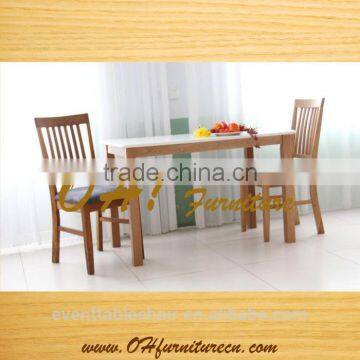 2017 Modern furniture Elegant Hot Solid Wood Restaurant Furniture Table Chair Set