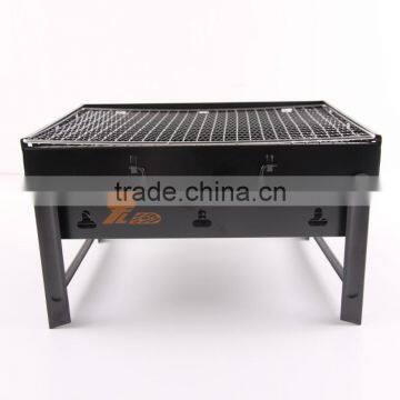 Chrome Cast Iron Mesh Camping Stainless Steel Portable Kebab Charcoal BBQ Grill for Sale