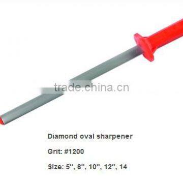 Diamond oval sharpener