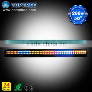 Amber Emergency Warning Light Bar Led Lightbar 50in 288W