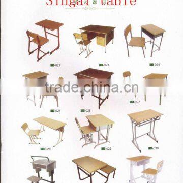 School desk and chair