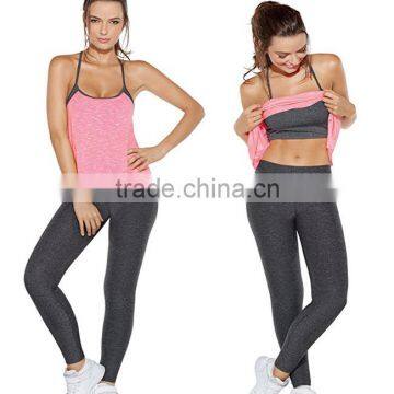 Bulk Wholesale Activewear Clothing 2 Piece Gym Outfit Tights Loose Tank Matching Leggings Summer Canada Ladies Sport Tracksuit