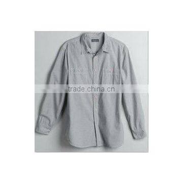 Men's Gray Long sleeve Shirt