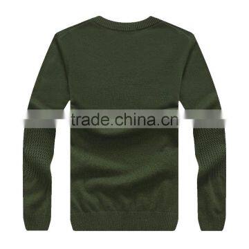 Latest Design Men Cashmere /wool Knit Crew Neck Pullover Sweater photo-2