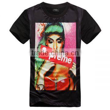 NO MOQ custom Sublimation t shirt with printing images