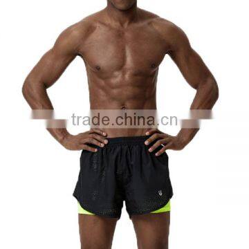 Men Mesh Fabric Sports Running Shorts With Custom Logo photo-2