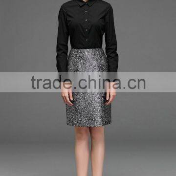 Intellectual Modern Ladies Long Sleeve Non-iron White Formal Shirt photo-4