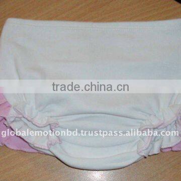 Supper soft qualtiy cotton Baby Bloomer with ruffles