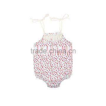 Flower Lace Baby Girl Romper Baby Floral Romper With Tassels photo-2