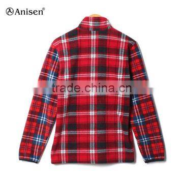 2017 Winter Plaid Men Warm Fleece Jacket photo-2