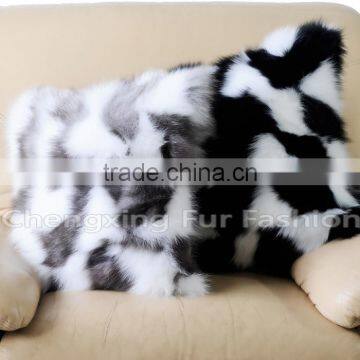 CX-D-33 Genuine Fox Fur Cushion Covers / Pillows photo-3