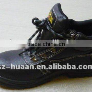 Anti Slip PU+TPU Outsole Cow Leather CE Steel Toe Work Boots photo-4
