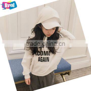 Girls Print Pullover Hoodies 100% Cotton Fleece Hoodie Sweatshirt Korean Style Custom Kids Clothing Online Shopping photo-5