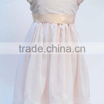 2017 baby clothes girls embroidery smoked dresses high quality flower girl dresses