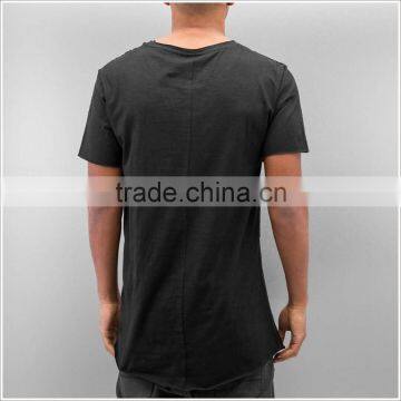 China Factory Wholesale Street Wear Tee Shirt Lengthen T Shirt Custom photo-4