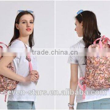 Curved Shoulder Strap Unisex Light Yellow Backpacks photo-6