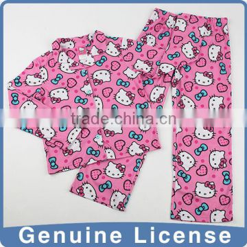 Pink color suit pajamas for girls