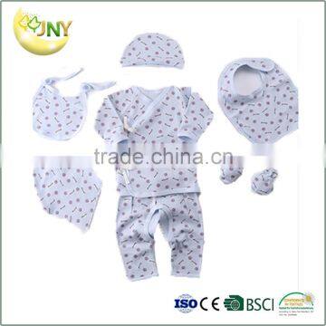 2017Summer Newborn Short Sleeve 100%cotton Baby Gift Set Clothes photo-2