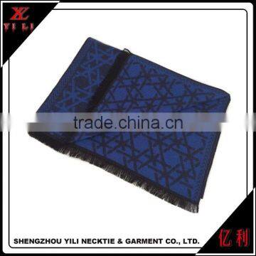 Warm Winter New Arrival Blue Cashmere Scarf photo-2