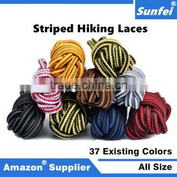 Blue & White Climbing Skating Fireman Boot Shoelaces - Zip-Lock Polybag Packaging - Custom Extra Long Boot Hiking Laces photo-4