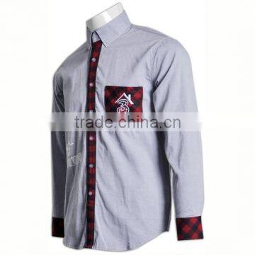 BSCI/SA8000 Executive Solid Latest Shirt Designs for Men Casual Shirt Men's Dress Shirt photo-2