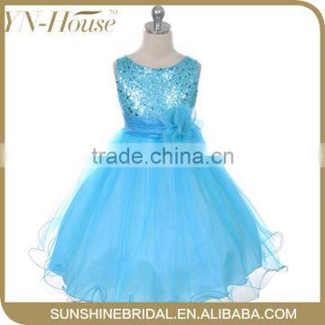 Free Shipping Fashion Girl Beautiful Children Flower Girl Dress Princess Baby Girl Wedding Dress for Party